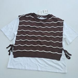 Zara Combination Tricot Vest Top